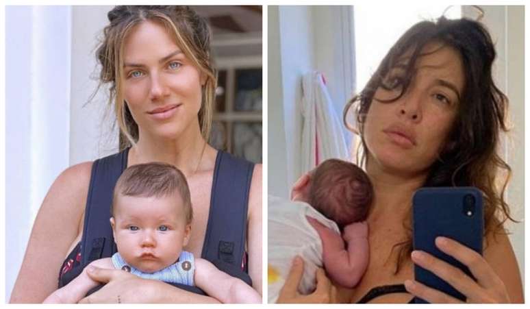 A apresentadora Giovanna Ewbank e a atriz Giselle Itié estão entre as personalidades que tiveram filhos em 2020