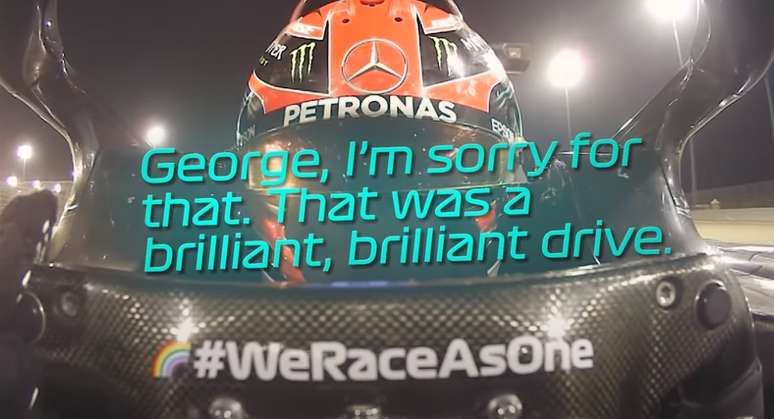 George Russell no GP do Sakhir.