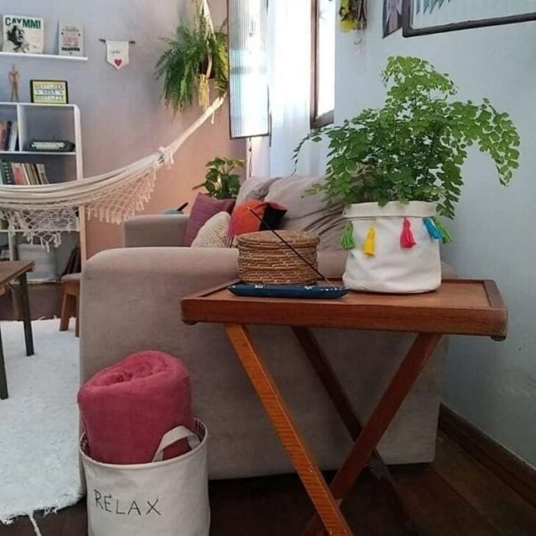 24. A flor Avenca &eacute; &oacute;tima para decorar a casa. Fonte: Casa 105