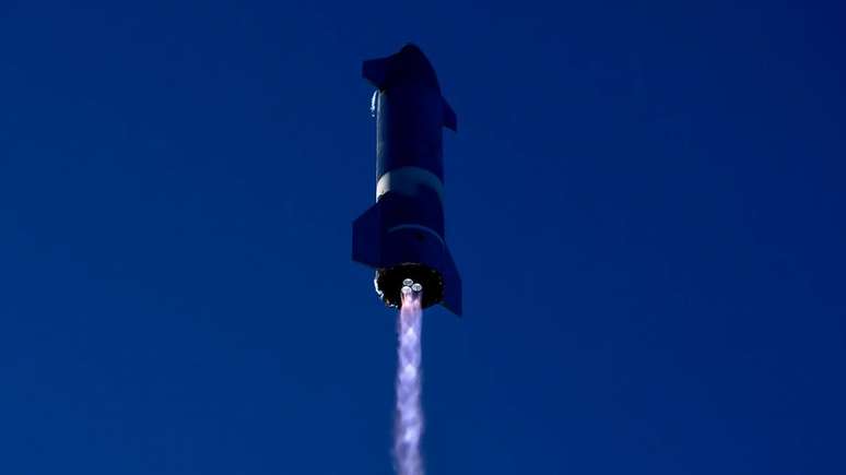 O motor Raptor da Starship tem como combust&iacute;vel a queima de metano