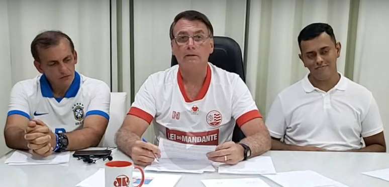 Presidente Jair Bolsonaro em sua &uacute;ltima live de 2020
