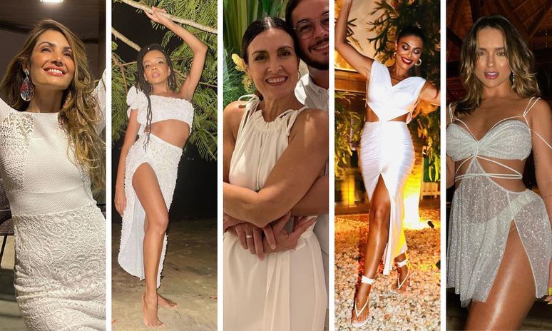 Famosas no R&eacute;veillon 2021 (Fotos: Reprodu&ccedil;&atilde;o/Instagram)