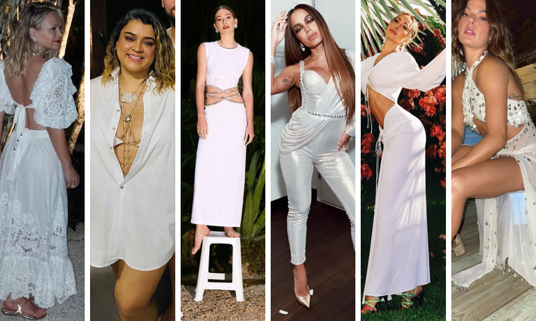 Famosas no R&eacute;veillon 2021 (Fotos: Reprodu&ccedil;&atilde;o/Instagram)