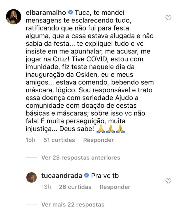 Perfil de Tuca Andrada no Instagram