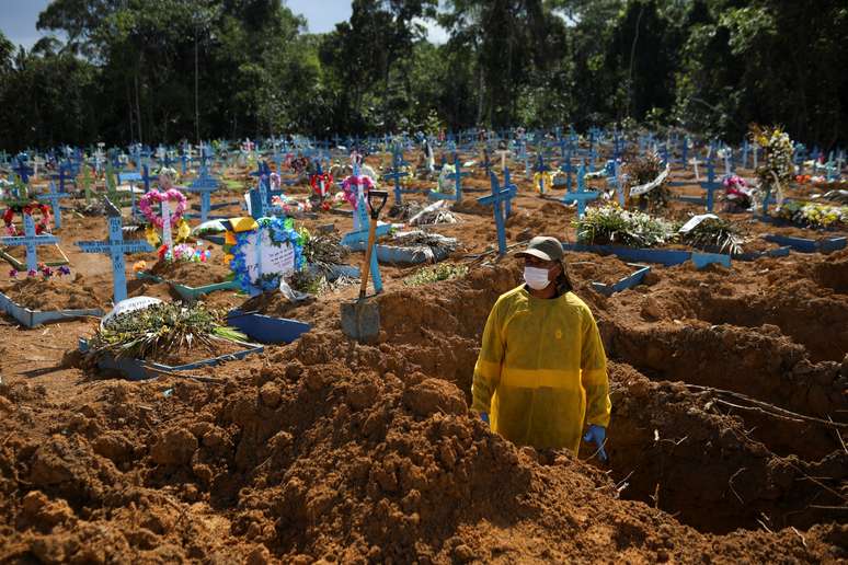 Cemitério em Manaus (AM) em meio à pandemia de coronavírus 
31/12/2020
REUTERS/Bruno Kelly