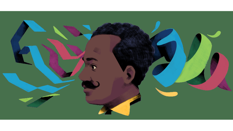 Homenagem feita pelo Google a Juliano Moreira no dia em que ele completaria 149 anos