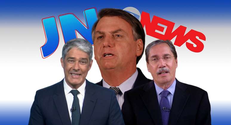 Bonner foi sucinto ao comentar sobre Bolsonaro, já Merval não poupou o presidente de críticas 
