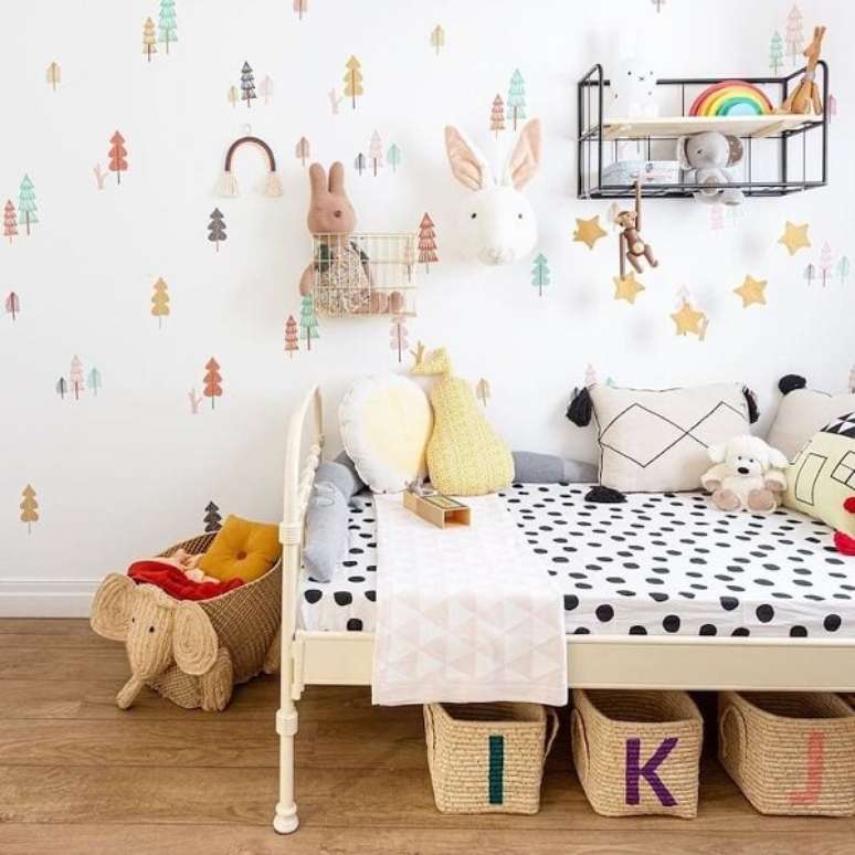 1. Ideias de prateleiras para quarto infantil com estilo industrial. Fonte: Mimoo Toys