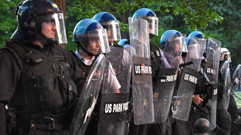 A Polícia de Parques foi mobilizada para responder aos protestos do BLM