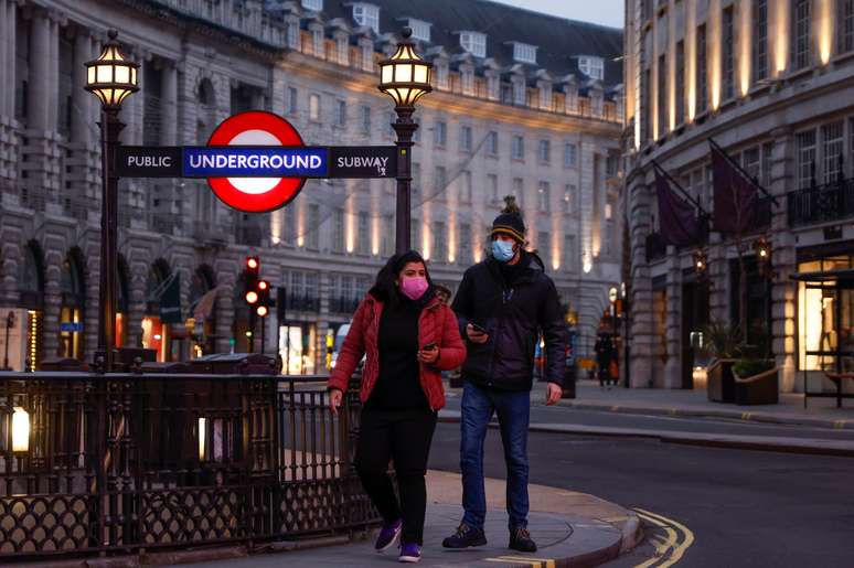 Regent Street em Londres
 8/1/2021 REUTERS/John Sibley