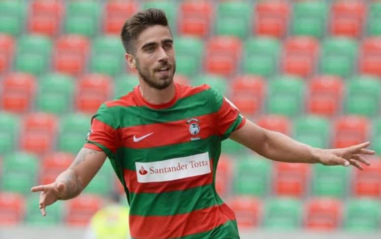 Rodrigo Pinho em ação pelo Marítimo (Foto: Helder Santos Fotografia)