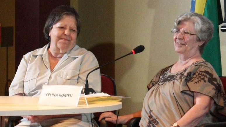 In&ecirc;s Etienne e Celina Romeu, em foto de 2014