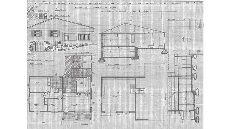 Planta da Casa da Morte, em Petr&oacute;polis
