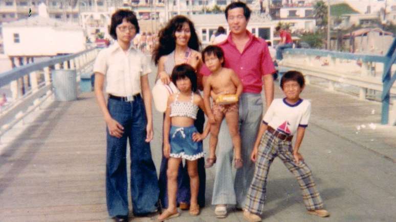 Ted e Christy com a fam&iacute;lia