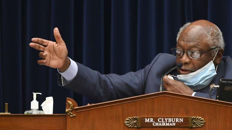 Clyburn &eacute; um dos parlamentares respons&aacute;veis ​​pela coordena&ccedil;&atilde;o da agenda democrata