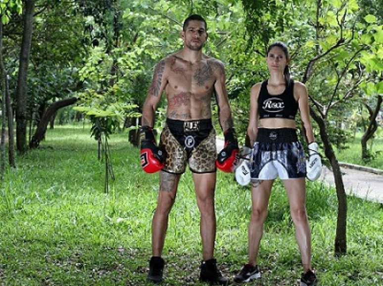 Irmãos, Alex Poatan e Aline Pereira vão representar o Brasil no Glory 77 (Foto: Divulgação)