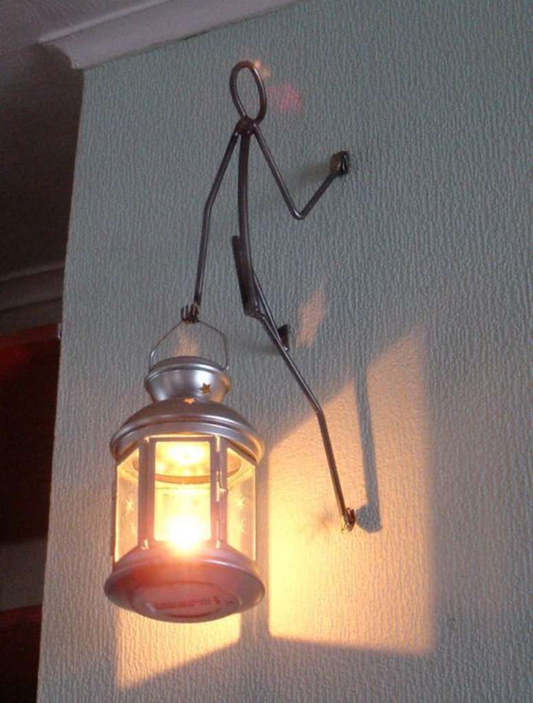 18. Arandela r&uacute;stica e criativa &ndash; Via: Boredart