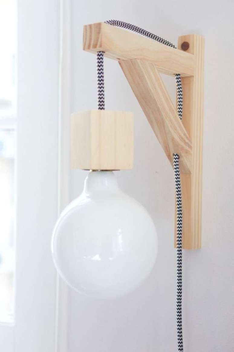 26. Arandela r&uacute;stica em casa &ndash; Via: Pinterest