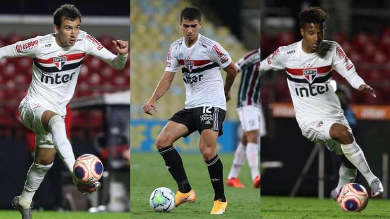 Substitutos de Luciano não vivem grande fase no São Paulo (Foto: Rubens Chiri / São Paulo)