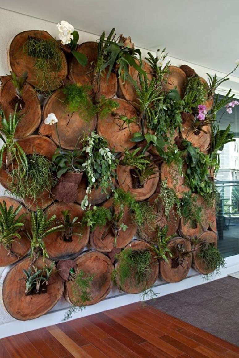 51. Muros decorados com plantas de forma original e impactante. Fonte: Pinterest