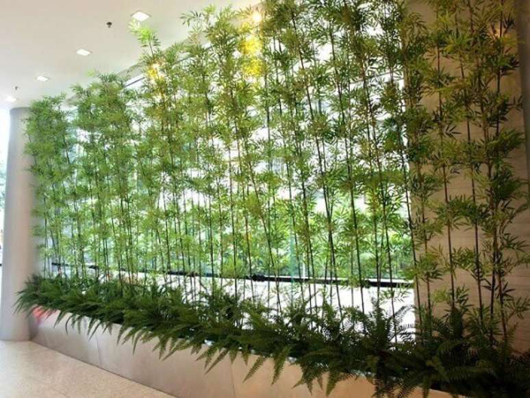 84. Cerca viva de bambu viva decorar de ambientes. Fonte: Decor Ideias