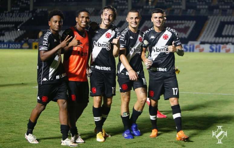 Cayo Tenório, Juninho, Caio Lopes, Bruno Gomes e Gabriel Pec jogaram contra o Botafogo (Rafael Ribeiro/Vasco)