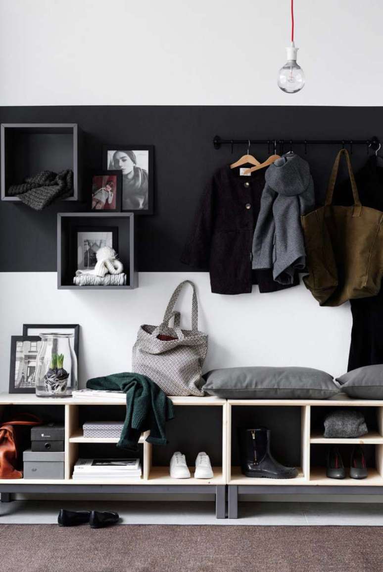 28. Use o nicho para fazer um lindo closet no quarto – Via: Pinterest