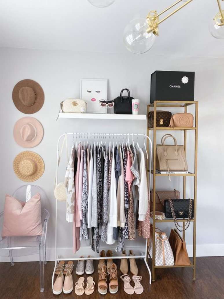 61. Como fazer um closet simples – Via: The Fancy Things