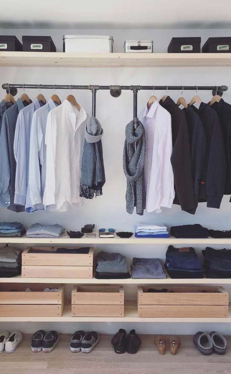 52. Deixe seu closet organizado – Via: Pinterest