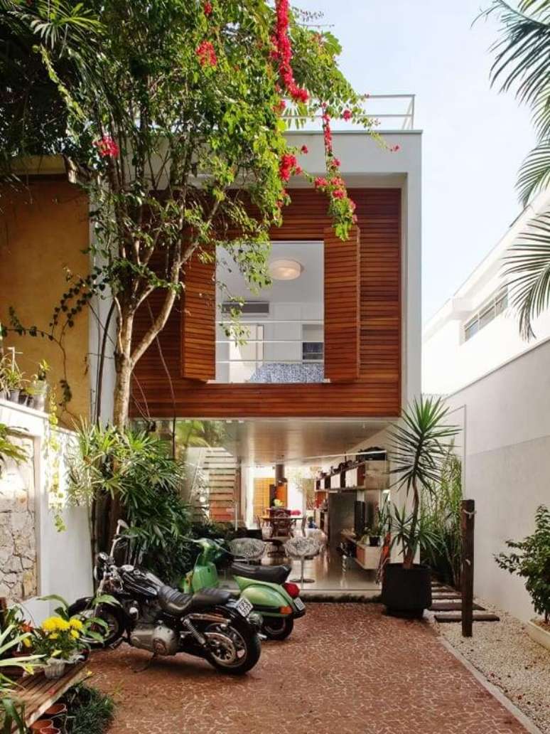 1. Projeto de casa sobrado perfeita para trazer mais aconchego. Fonte: Galeria Arquitetos