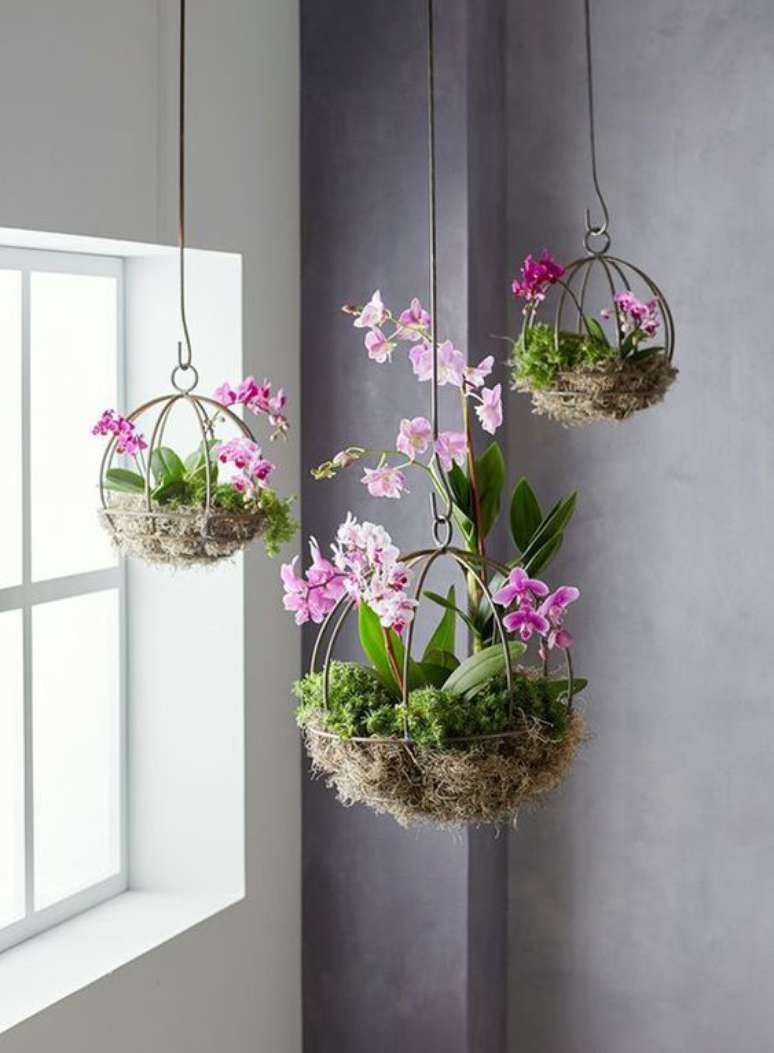 22. Vaso de orquídea lilás – Via: Casa e Jardim