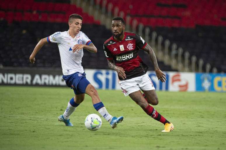 Gerson, do Flamengo, relatou ter sido alvo de racismo contra o Bahia (Foto: Alexandre Vidal / Flamengo)