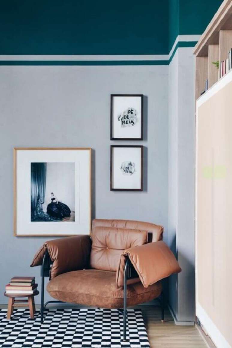 4. Saiba como escolher a poltrona de couro ideal para a sua necessidade e estilo de decoração – Foto: Apartamento 203