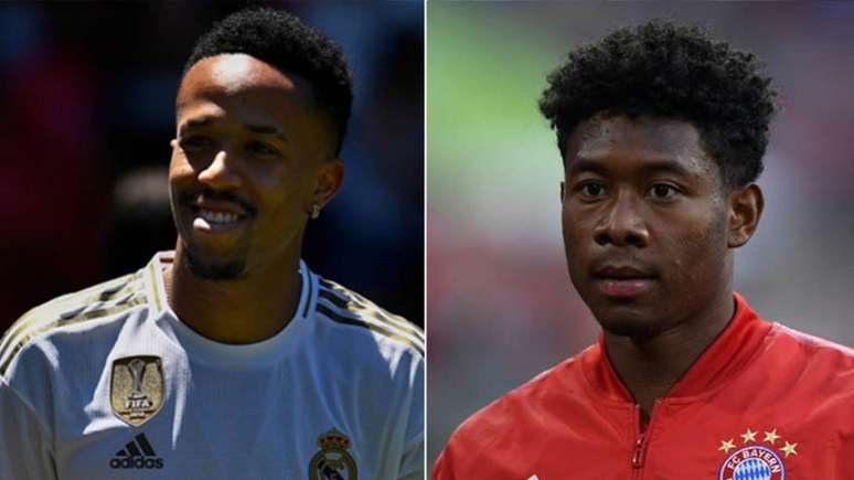 Militão, do Real Madrid, e Alaba, do Bayern, podem sacudir o mercado (Foto: OSCAR DEL POZO / AFP -  AFP)