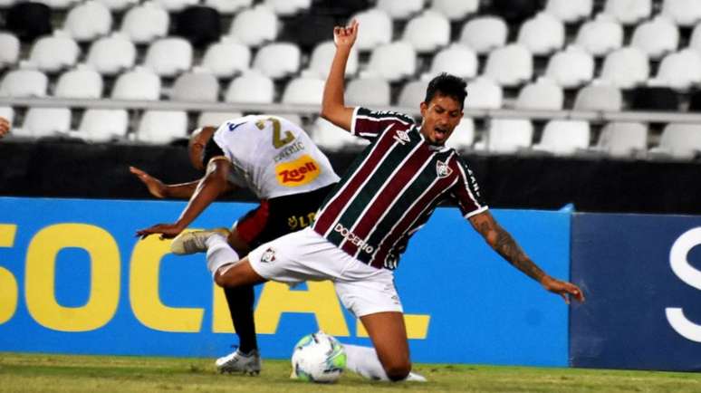 Lucca, durante o duelo com o Sport pelo Brasileirão, no Nilton Santos (Foto: MAILSON SANTANA/FLUMINENSE FC)