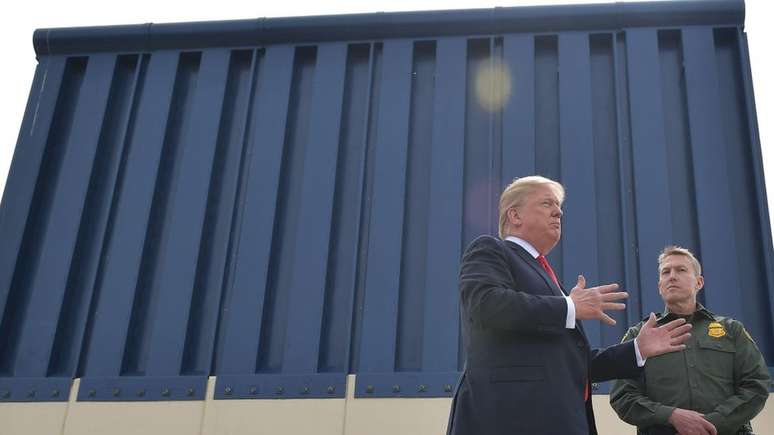 Trump não conseguiu que o Congresso aprovasse os recursos necessários para a construção do muro
