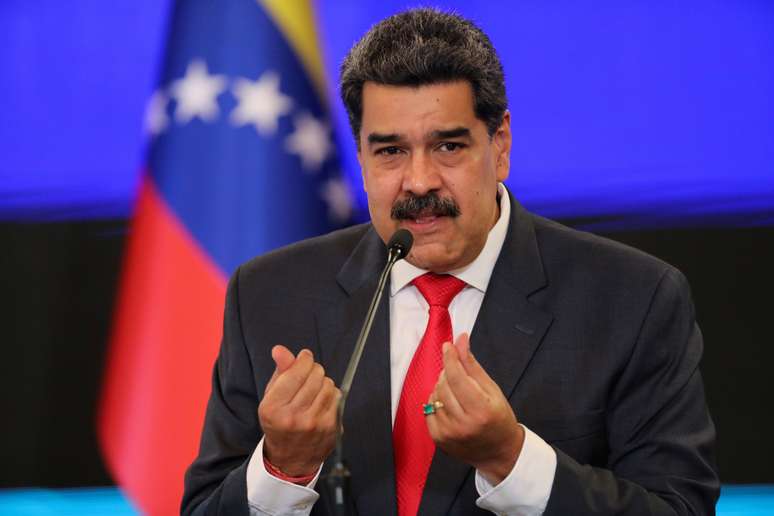 Presidente da Venezuela, Nicolás Maduro, durante entrevista coletiva em Caracas
08/12/2020 REUTERS/Manaure Quintero