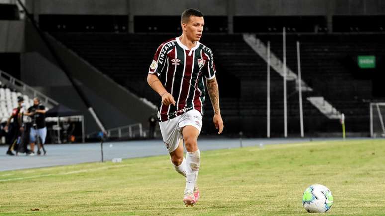 Calegari, durante a vitória do Fluminense contra o Sport, no Nilton Santos (Foto: Mailson Santana/Fluminense FC)