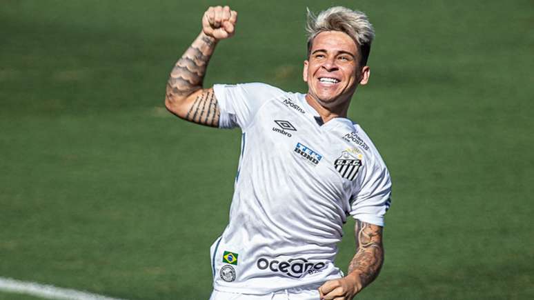 Soteldo foi o destaque do Santos na vitória diante do Botafogo. Foto: Van Campos/ Fotoarena / Agência Lancepress!