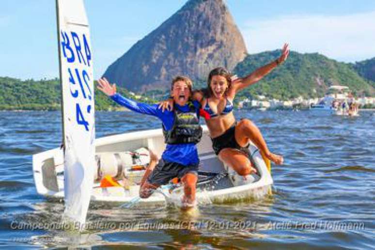 Campeões brasileiro de Optimist foram conhecidos no Rio (Foto: Fred Hoffmann)