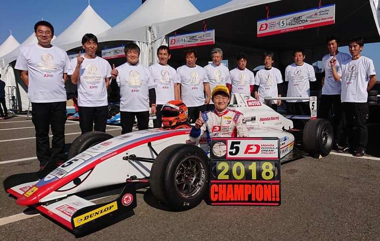 Yuki Tsunoda foi campeão da F4 Japonesa em 2018.