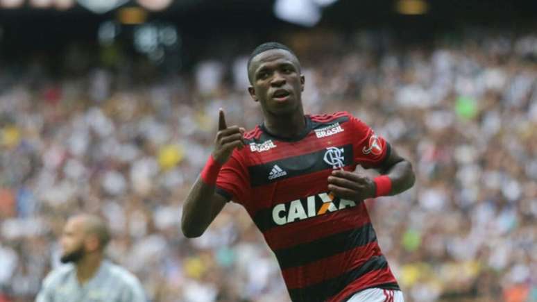 Vini Jr. em ação pelo Flamengo (Foto: Gilvan de Souza/Flamengo)