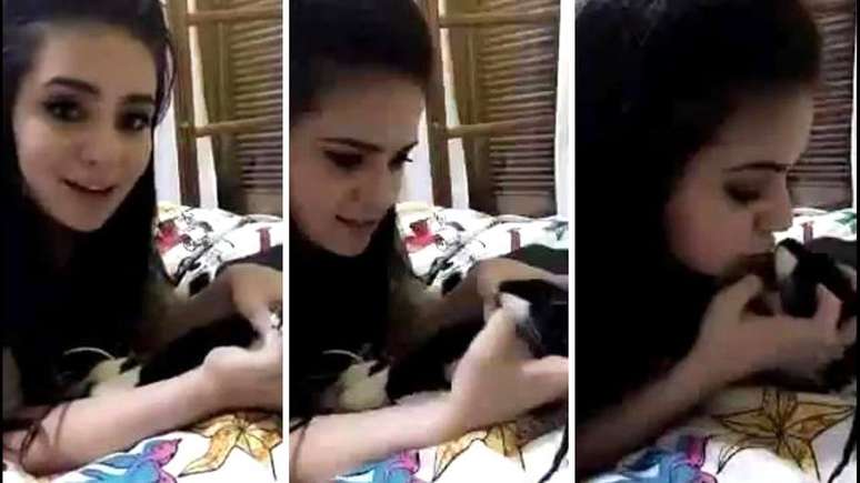 No mês passado, youtuber gerou revolta ao cuspir na boca de seu gato.