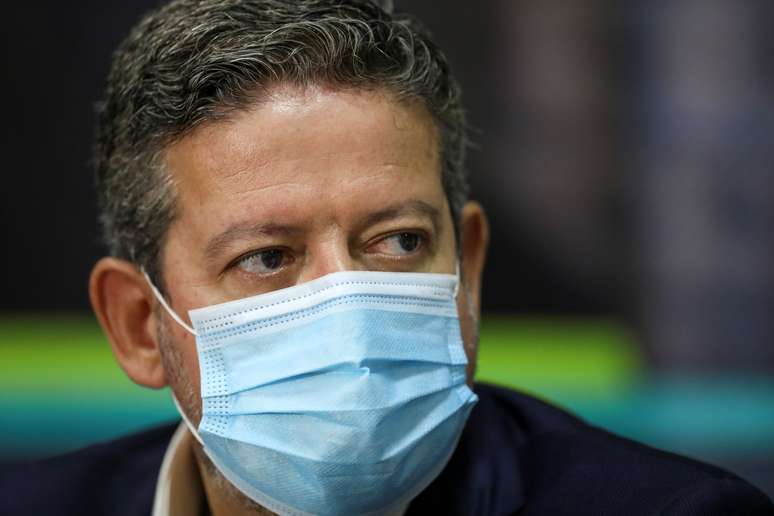 Arthur Lira fala durante entrevista em Manaus
 7/1/2021 REUTERS/Bruno Kelly