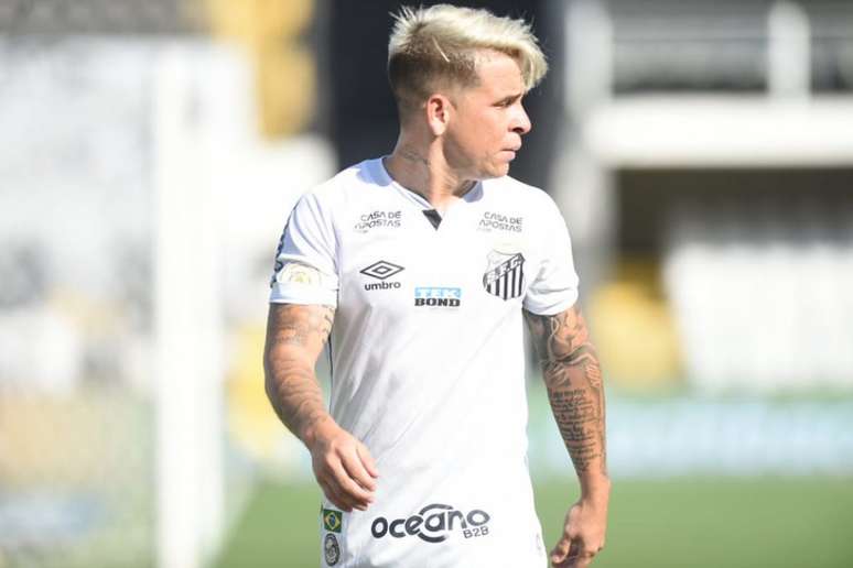 Camisa 10, Soteldo é um dos xodós da torcida santista (Foto: Ivan Storti/Santos FC)