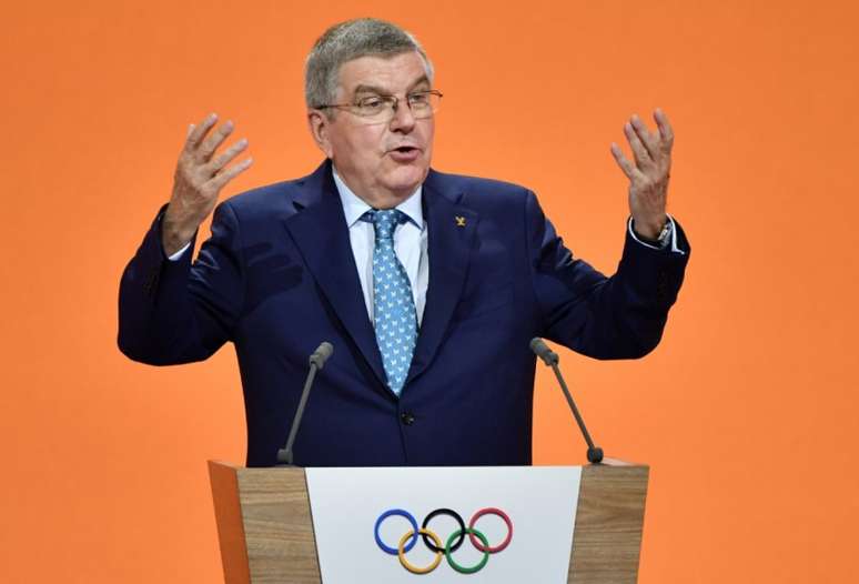 Thomas Bach mostrou confiança na realização dos Jogos Tóquio-2020 (Foto: AFP)