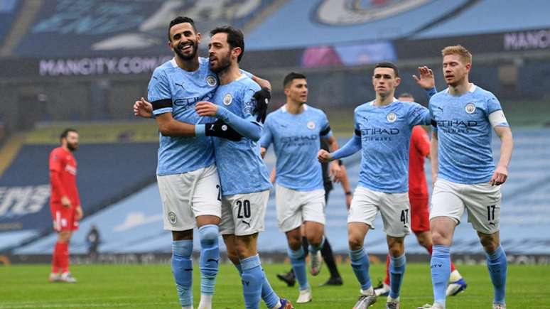 Manchester City bateu o Birmingham na fase anterior da Copa da Inglaterra (Foto: OLI SCARFF / AFP)