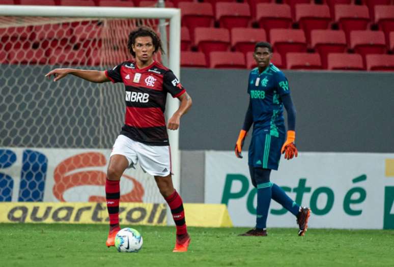 Arão foi um dos destaques do Flamengo na vitória sobre o Palmeiras: 2 a 0 (Foto: Alexandre Vidal/Flamengo)