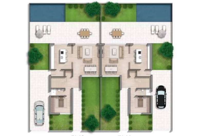 36. Conjunto de planta de sobrado &ndash; Via: Pinterest