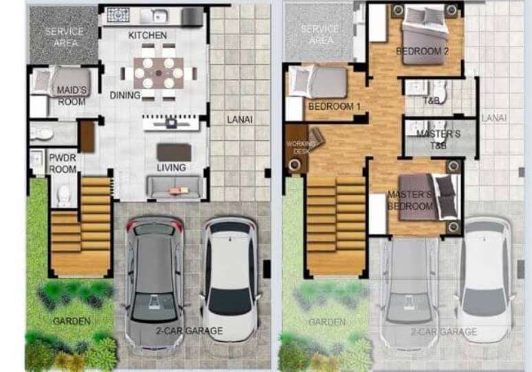 37. Dois andares de planta sobrado &ndash; Via: Pinterest